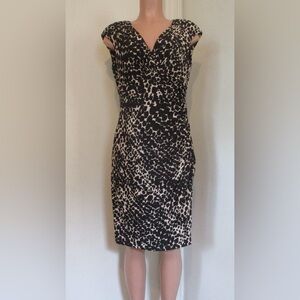 American Living by Ralph Lauren Black Ruched Sheath Dress - Size 16 NWT​​​​​​